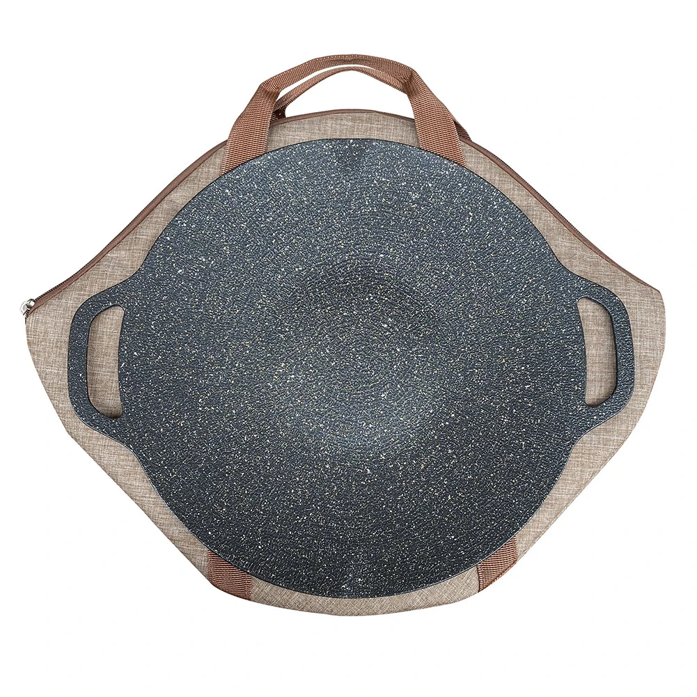 1-3pcs Frying Pan Bag Case 600D Oxford Grill Plate Carry Bag Zipper Side Pocket Outdoor Picnic Tools Griddle Bags