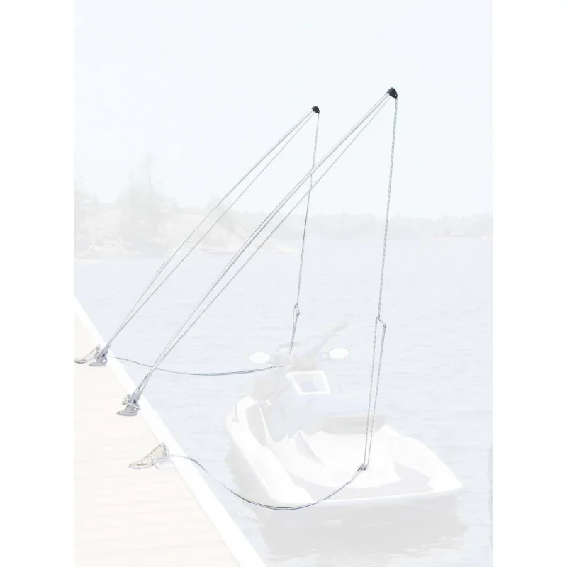 Dock Mooring Whip 12-Feet with Lines and Hardware, 5000-Pound