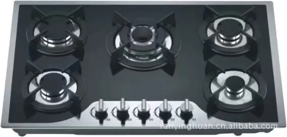Five Burner Gas Stove Commercial Gas Stove Burner Countertop Kitchen 5 Cooker