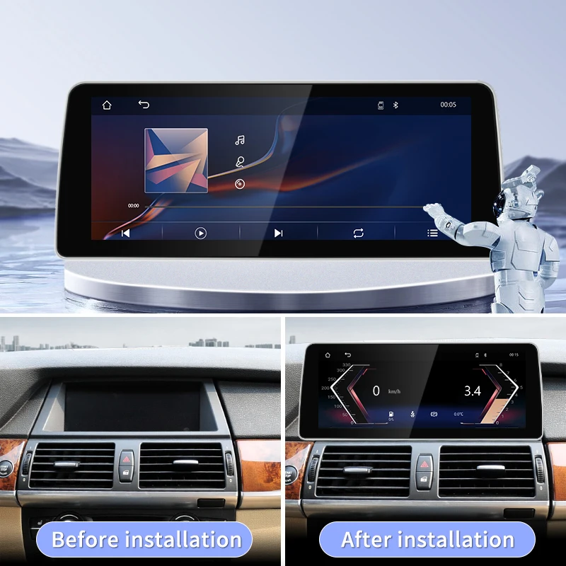 무선 Carplay와 안드로이드 자동 기능, 대형 터치 스크린 디스플레이, 고화질 영상과 풍부한 사운드를 제공하는 차량용 멀티미디어 스테레오 플레이어