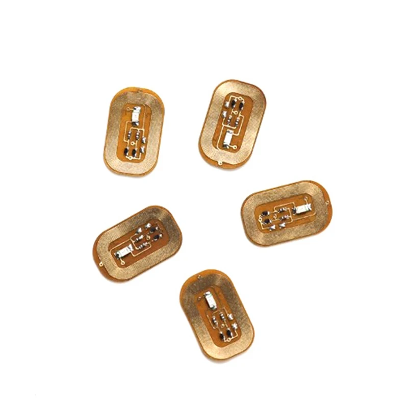 5Pcs NFC Flash Nail Sticker LED Bare Chip Intelligent Luminous Nail Lamp Nail Sticker Enhancement 6