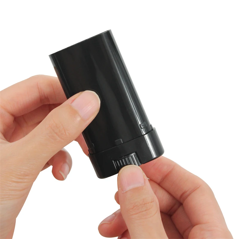 3/12/20/30/50/100 15ml 0.5oz Black White Clear Oval Plastic Lip Balm Tube Empty Deodorant Stick Bottle Container 2