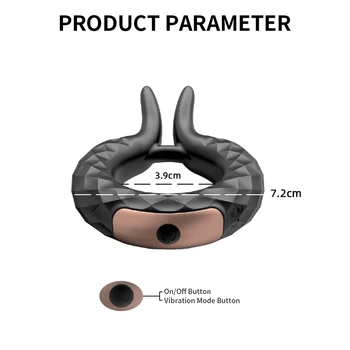 Vibrator Cockring Penis Cock Ring on For Man Delay Ejaculation Sex Toys for Men Couple Rings Penisring Toys for Adults 18 4
