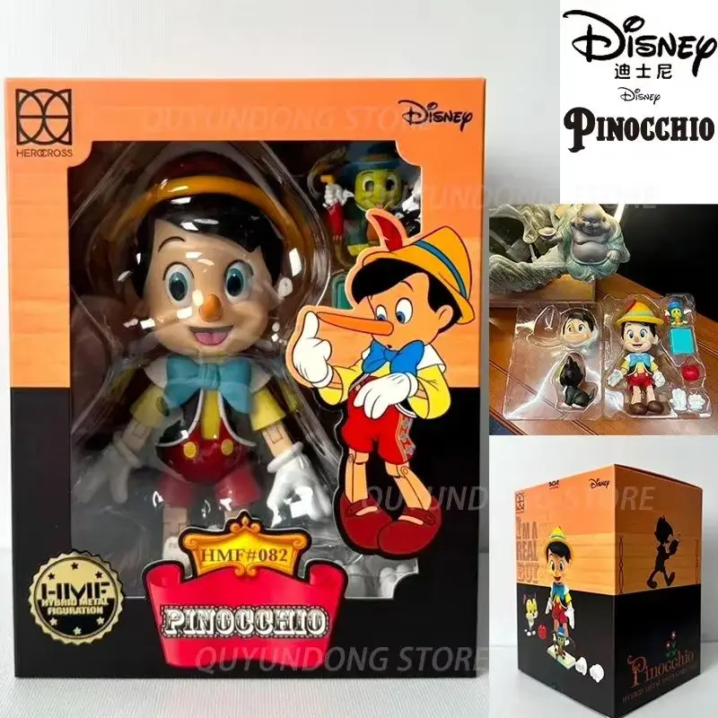 In Stock Original Herocross Disney Pinocchio Figure Anime