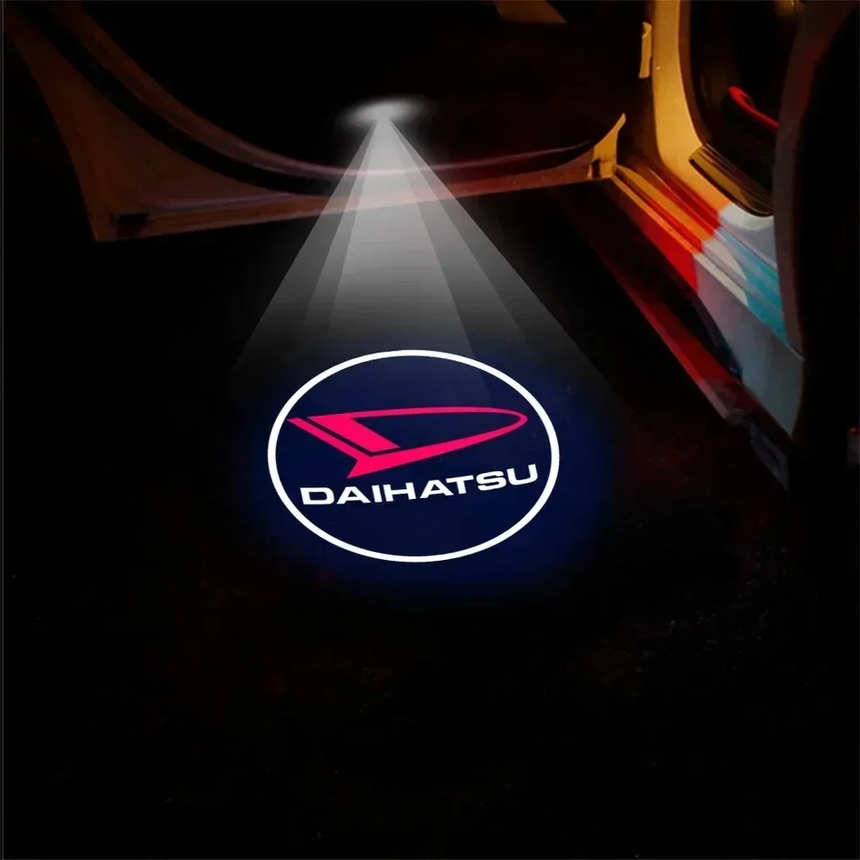 Car Door Led Welcome Shadow Lights Per Daihatsu Terios Sirion Mira Materia Rocky Yrv Proiettore Laser Ghost Atmosphere Logo Lamp