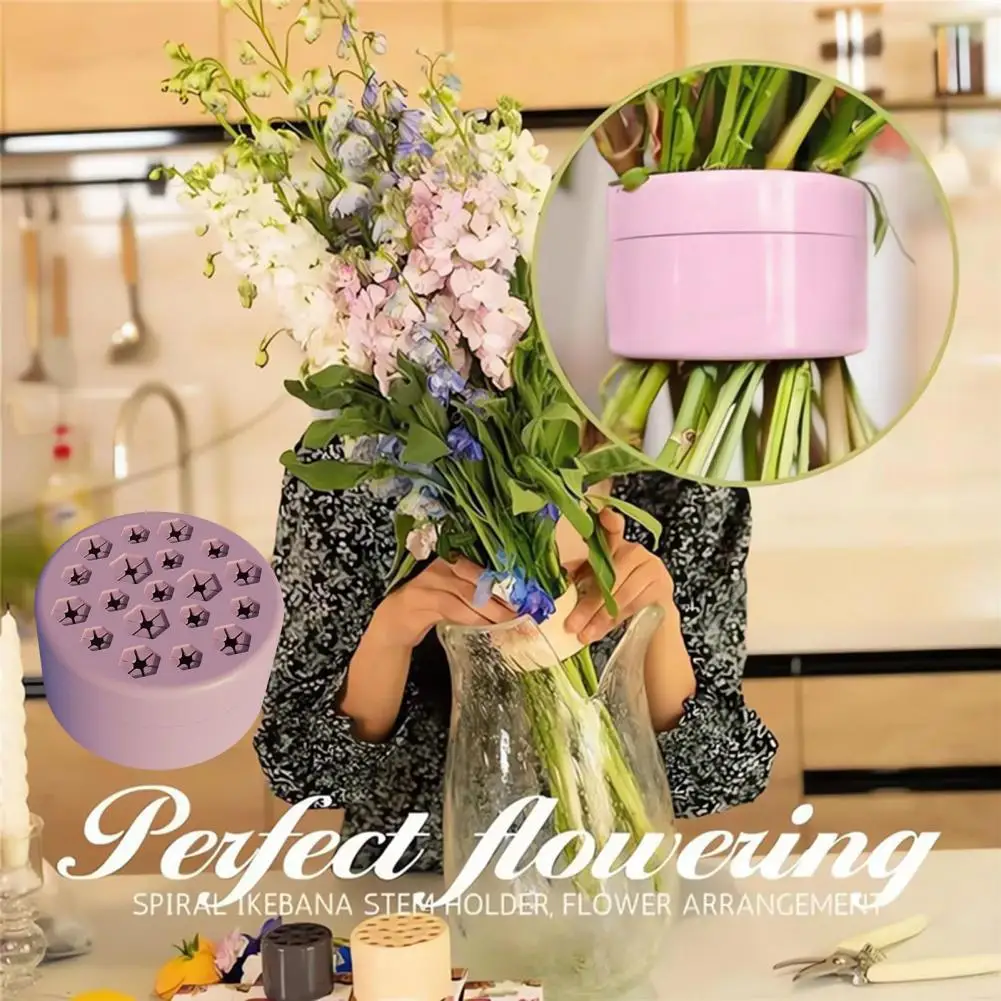 Tall Flower Stand Bouquet Support Stand Silicone Spiral Stem Holder Vase Insert for Flower Arrangement Bouquet Twister for Home