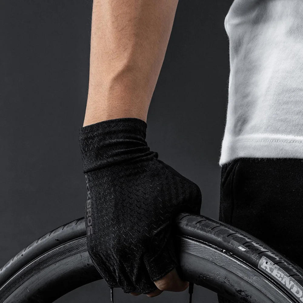 ROCKBROS Spring Summer SBR Pad Cycling Gloves Women Men Breathable Half Finger MTB Bicycle Anti-Slip Gloves Cycling Accessories sport gloves