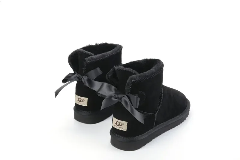 

Классические ботинки на платформе, австралийские дизайнерские ботинки с матовым мехом для снежной погоды, замшевые удобные зимние ботильоны, 2024