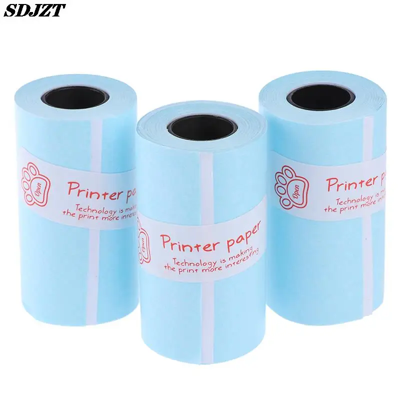 Thermal Paper Roll 3Rolls printable sticker paper roll direct thermal 57*30mm
