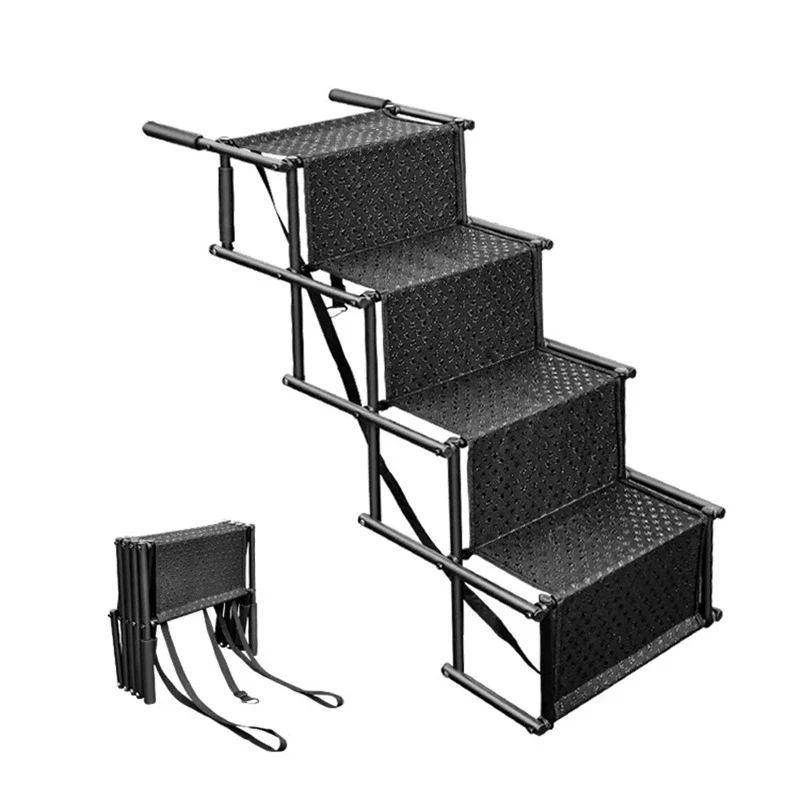 Outdoor Vehicle Folding Stairs for Dogs Foldable Pet Ladder New Foldable Pet Ladder for Bath Rack Cart Free Your Hands
