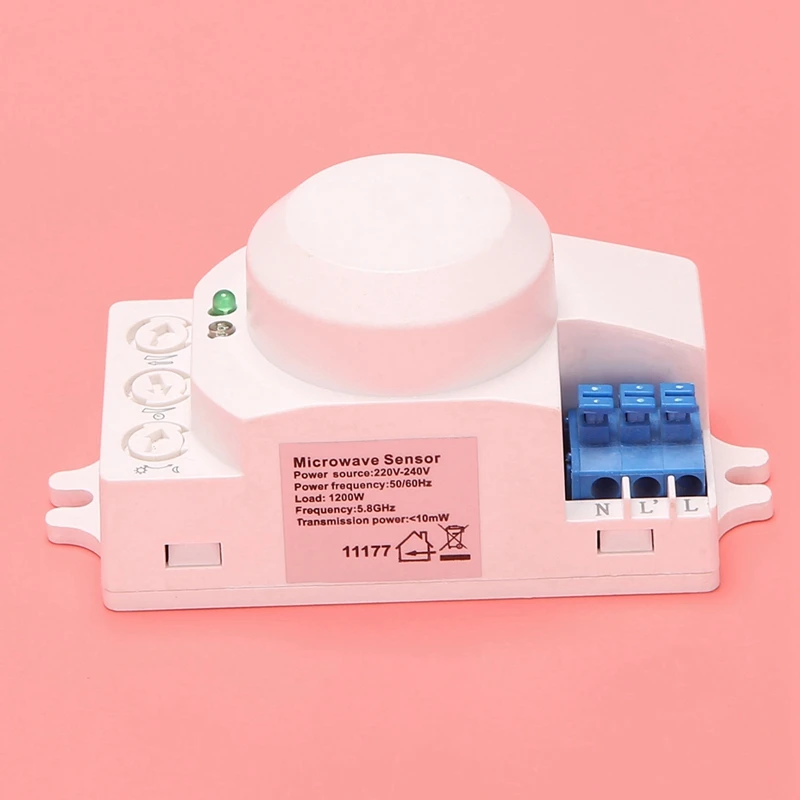 10X 5.8Ghz HF System LED Microwave 360 Degree Motion Sensor Light Switch Body Motion Detector
