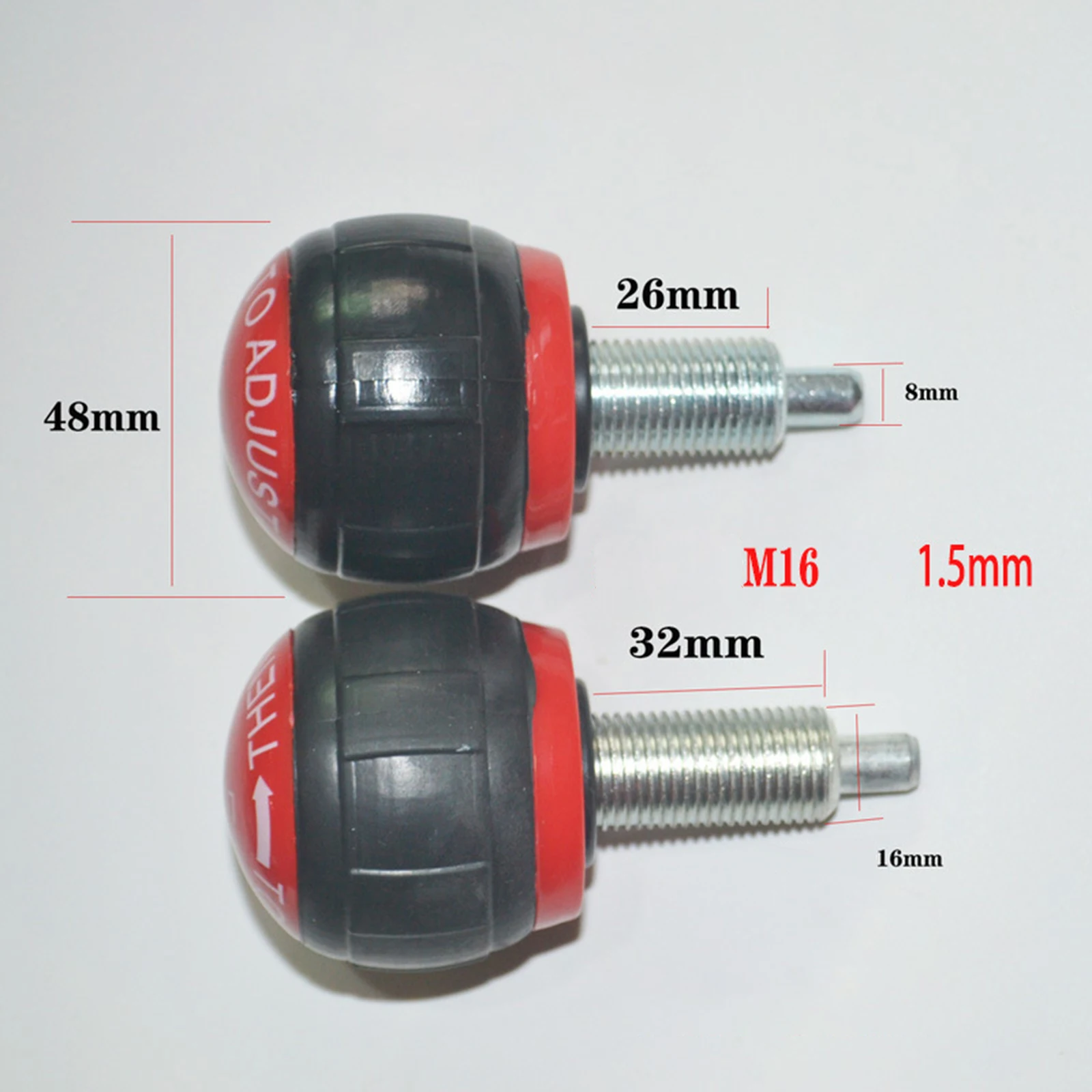 Fitness Bike Pull Pin M16 Equipment Replacement Pull Head Accessory Adjustable Ball Shape Spring Knob for Gym Exercise Bike 6