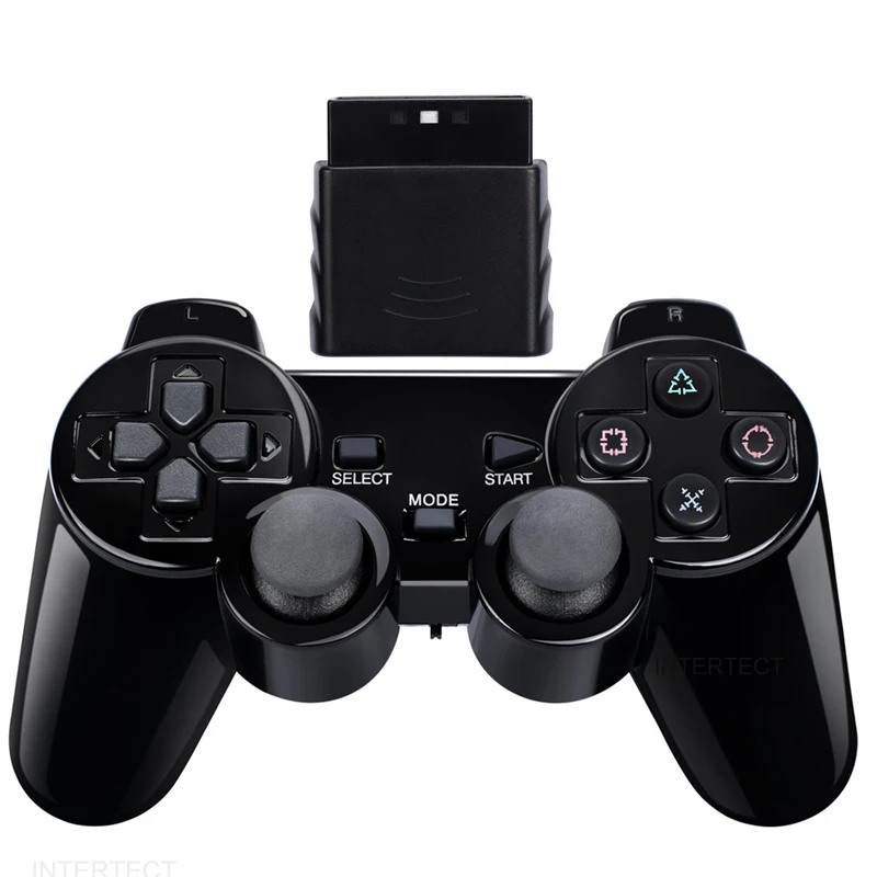 Wireless Controller For PS2/PS1 Gamepad Dual Vibration Shock For Sony  Playstation 2 Joypad Joystick Controle USB PC Game Console - AliExpress