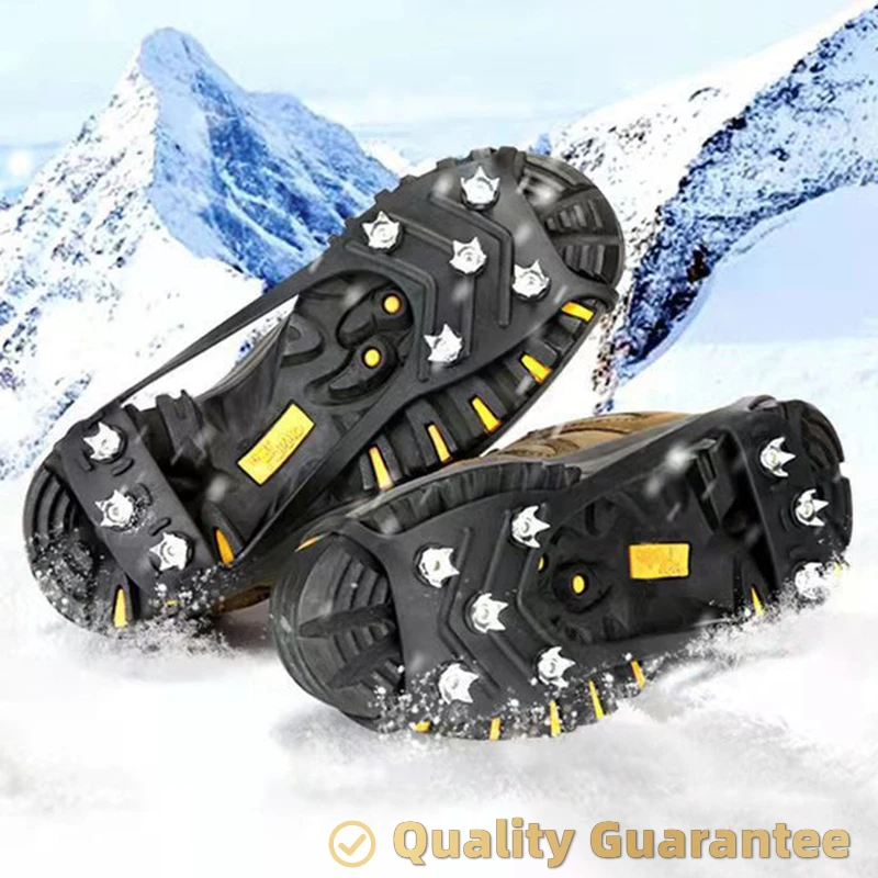 Professional Climbing Crampons 8 Studs Anti-Skid Ice Snow Walking Shoes Spike Grip Winter Outdoor Equipment Camping Gear climbing crampons 1 Pair