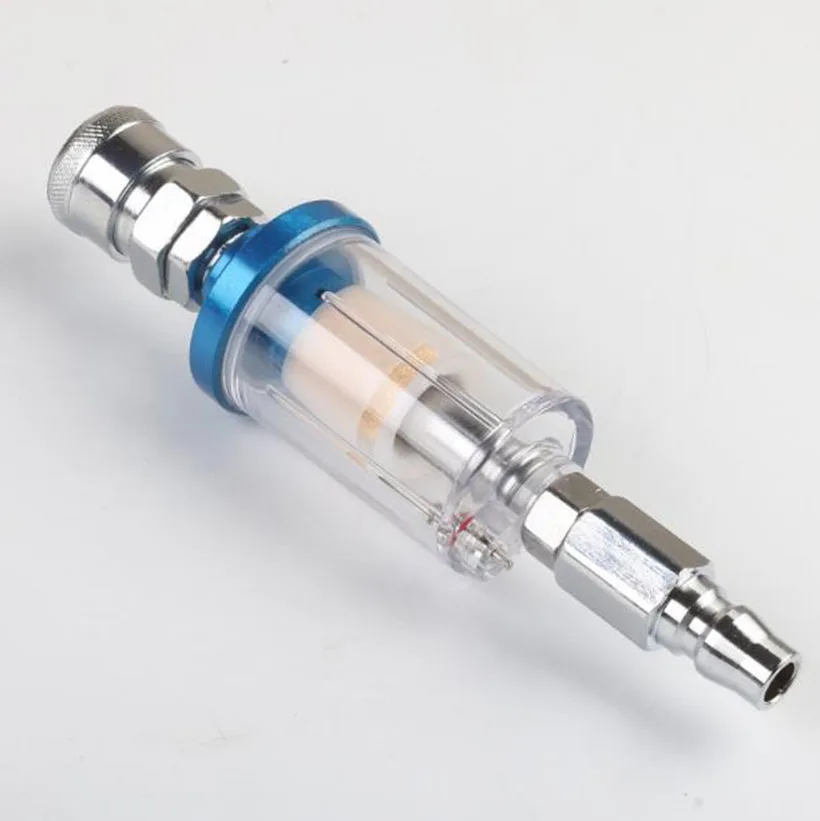 1PC Spray Gun Air Regulator Gauge In-line Oil Water Trap Filter Separator Pneumatic Tools For Airbrush