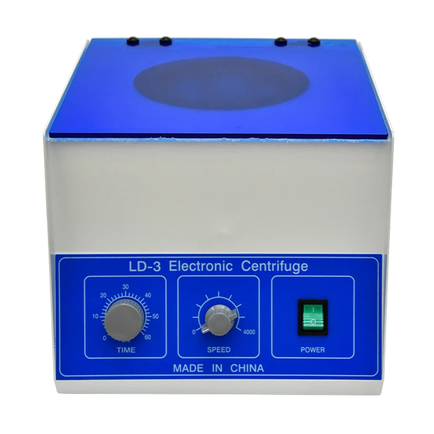 Plasma centrifuge LD-3 Laboratory Centrifuge 50ml &times; 6 Tubes 4000rpm Electric Blood PRP Centrifuge Centrifugal 2770xg Centrifugal Force 110V / 220V