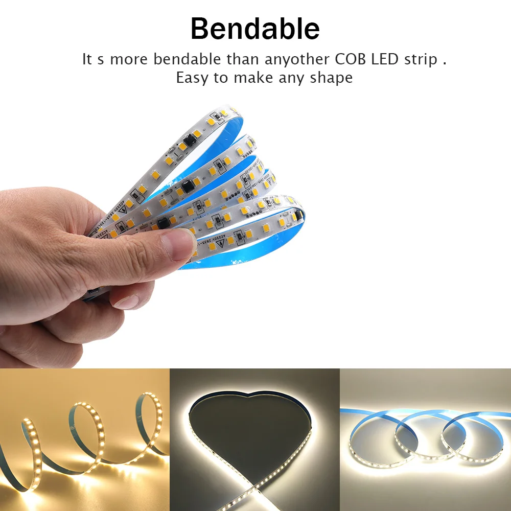 Vibrant 220V LED Strip Light - Flexible, Waterproof, Multi-Color Home Illumination Lighting