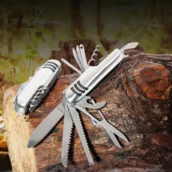 Couteau suisse pliant Edc 11 en 1, équipement de poche de survie en plein air, outil multifonction 