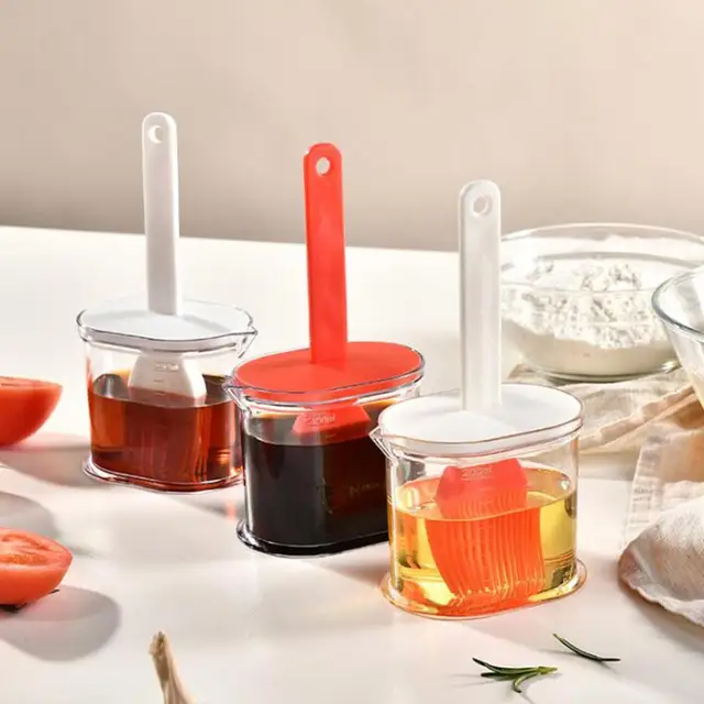 Olajkefe Palack Kefe Tiszta Méretű Kifolyó Kialakítással Könnyű Öntözés Hőálló Élelmiszer -Minőségű Adagoló Konyhai Eszköz - Image 2