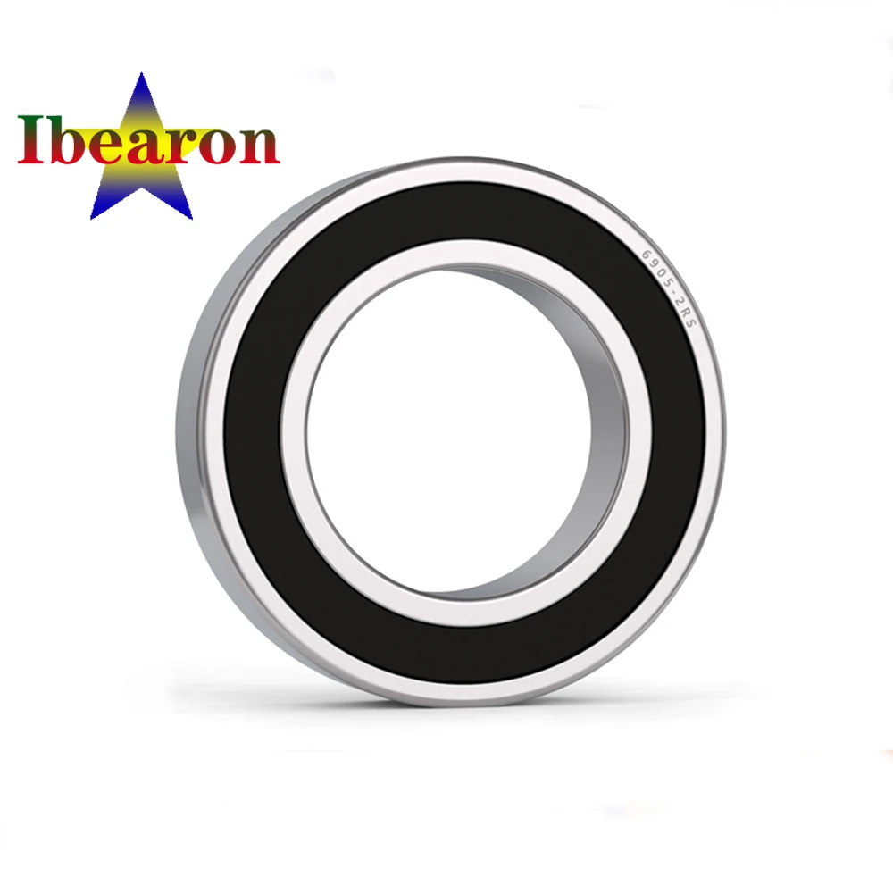 1PCS 6911-2RS 6912-2RS 6913-2RS Thin Section Deep Groove Ball Bearings High Quality Rubber Shielded Bearing Bearing Steel
