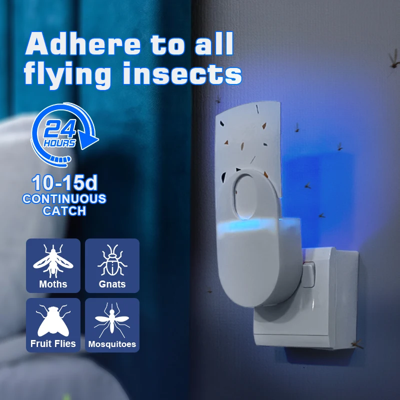 Uva Attractant Mosquito Catcher Flying Insect Trap Indoor Plug-In Mosquito Killer Fly Catcher Home Attrattore Per Uccidere Le Zanzare