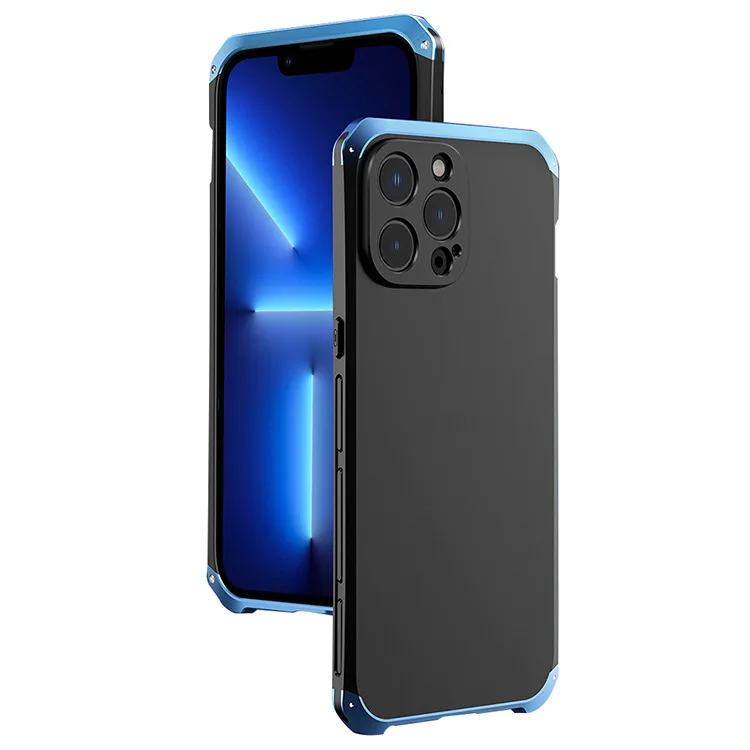 Luxury Shockproof Element Metal Case For Iphone 15 14 Plus 13 12 Pro Max Mini Hin Hard Aluminium Alloy Hybrid Plastic Back Cover