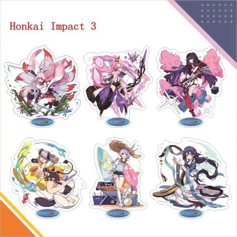 New Game Honkai Impact 3 Anime Peripheral Elysia Kiana Acrylic HD Print ...