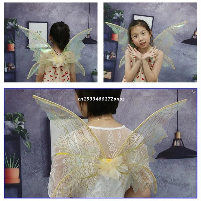 Kids Fairy Wings Festivals Gradient Cosplay Elf Wings Gift Props Party  Flower