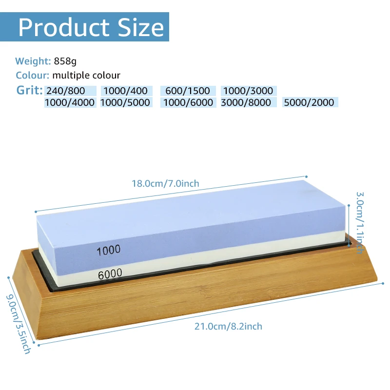 Dual Grit Whetstone Set 6