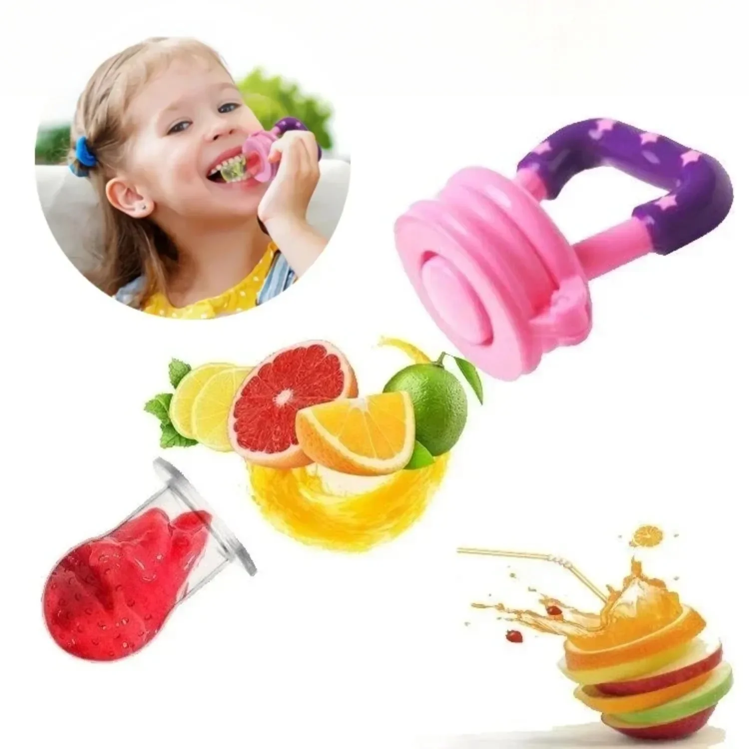 Baby Fruit Food Feeder/pacifier Food-grade Silicone BPA-free Baby Teething Toy Suitable for Infants and Toddlers A Great Gift - 2