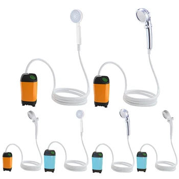 Pompa per doccia elettrica 4800mAh IPX7 impermeabile facile da usare per zaino in spalla, viaggi, spiaggia, animali domestici, campeggio all'aperto 1