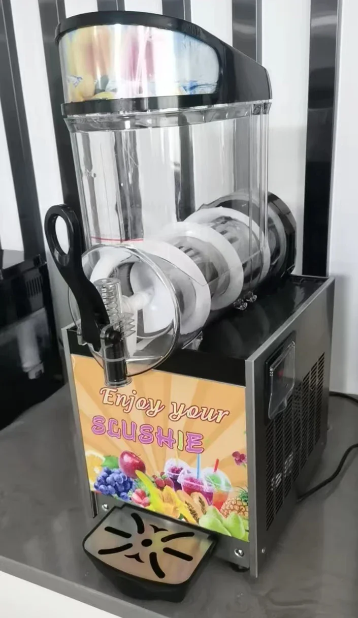 Slushy Machine Smoothie Slushie Maker Machine Commercial Industrial Double Bowl Frozen Drink Slush Machine 6