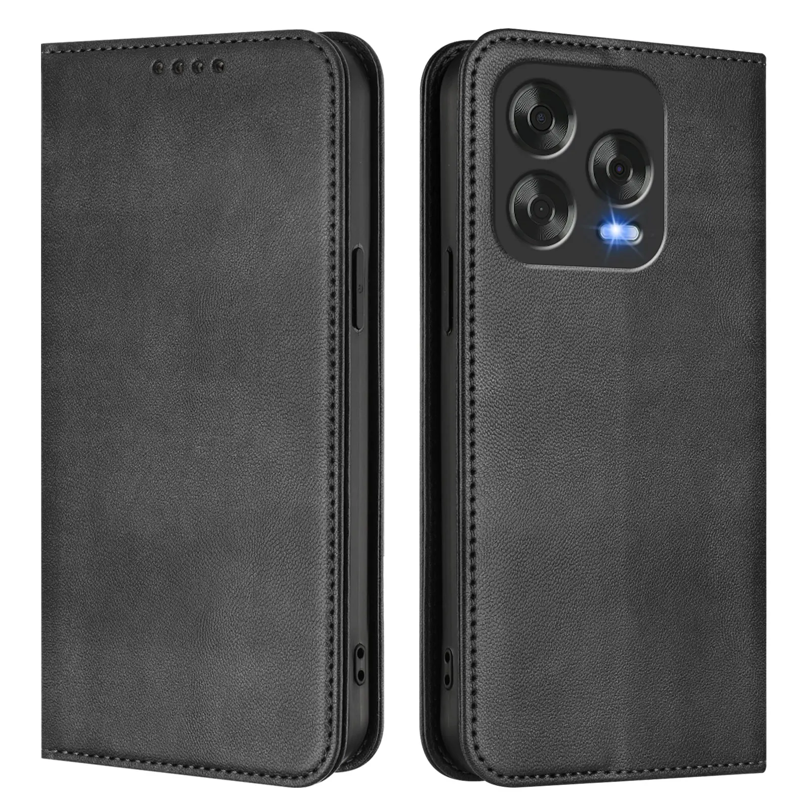 Vintage Leather Flip Phone Wallet Case Cover