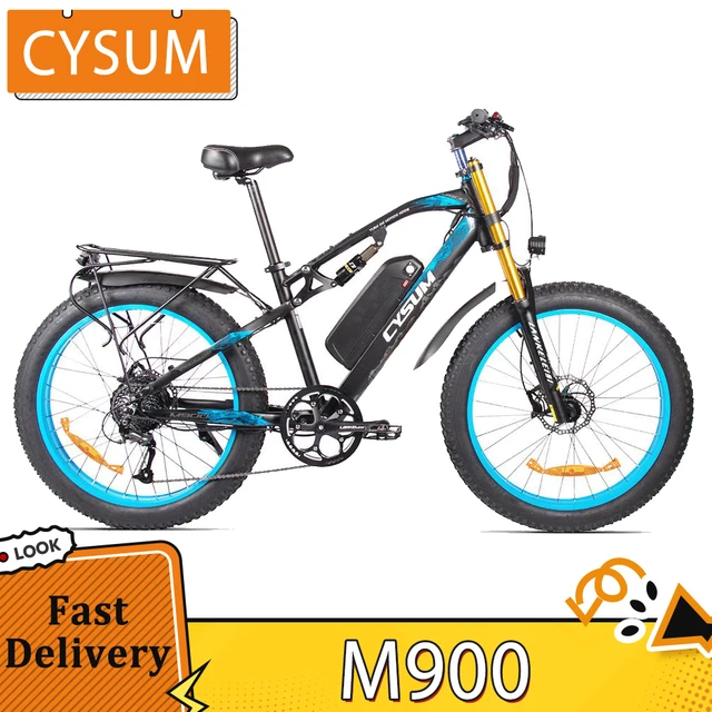 Cysum CM520 bicicleta eléctrica de montaña, bicicleta eléctrica de 29  pulgadas para hombres, bicicleta eléctrica de 500W para adultos