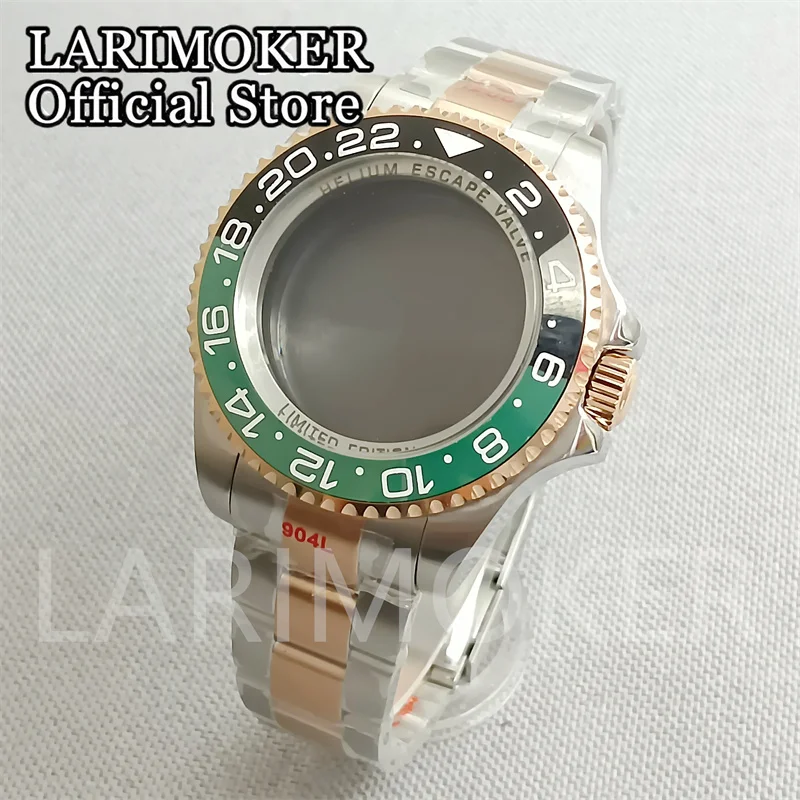 

LARIMOKER 43mm sterile watch case sapphire glass fit NH35 NH36 NH34 ETA2824 2836 Miyota8215 Mingzhu DG2813 3804 PT5000 movement