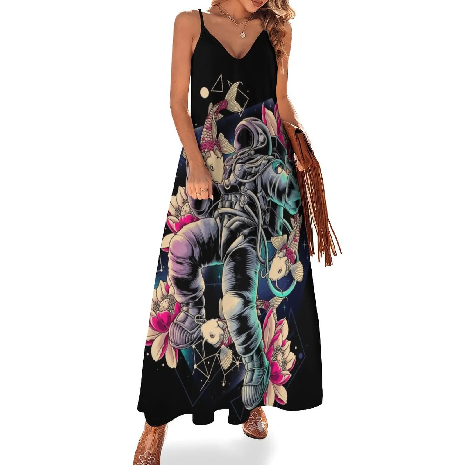 

Deep Space Sleeveless Dress women evening dress woman dress Woman's evening