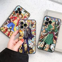 

ONE PIECE Phone Case For iPhone 11 12 13 Pro MAX Mini 6 7 8 6S Plus X XR XS SE 2020 5 Soft Funda Hot TPU Anime Funda Back Cover