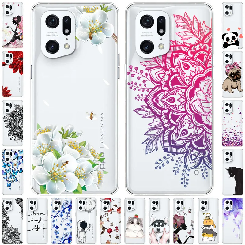Transparent Soft TPU Silicone Phone Case with Clear Bumper - Lovely Design
