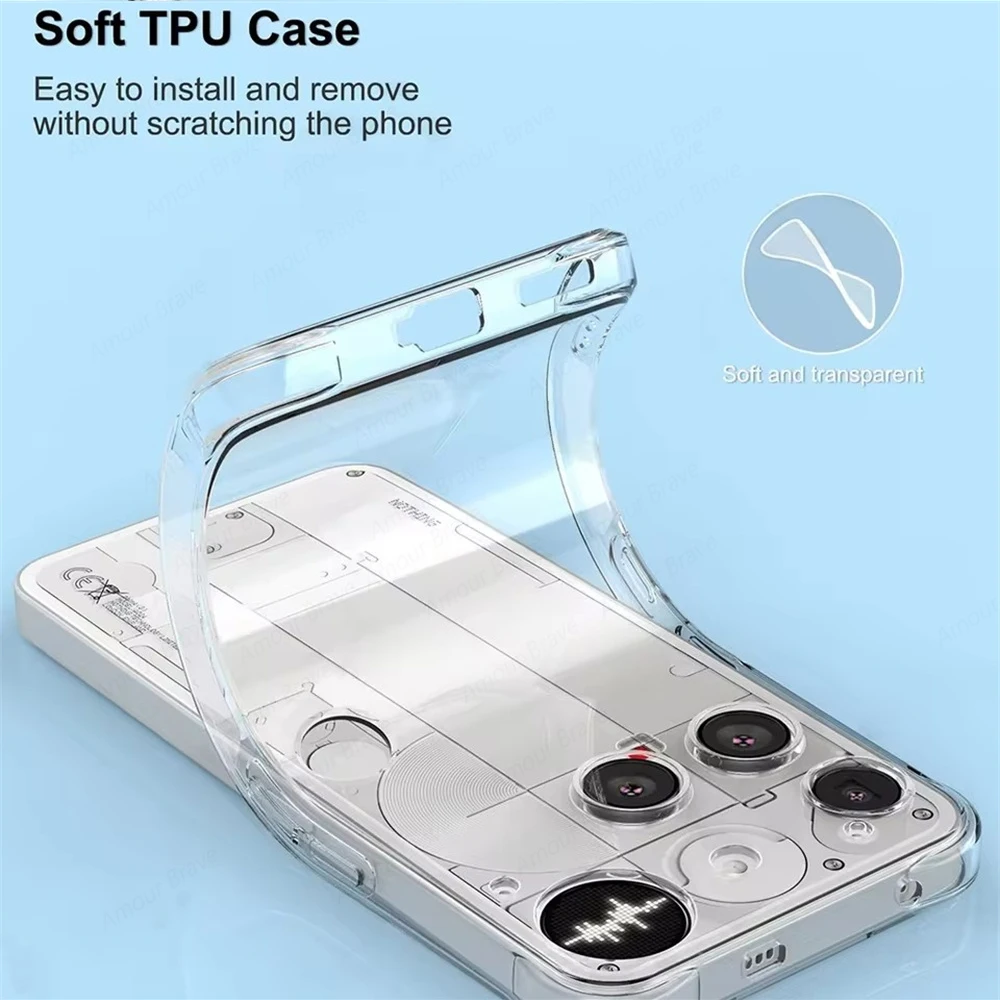 Ultra Slim Clear Shockproof TPU Phone Case