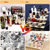 2-7 Layer Acrylic Wood Display Stand Cosmetic Perfume Cupcakes Holder Showcase Organizer Doll Mini Figure Toy Model Storage Rack 4