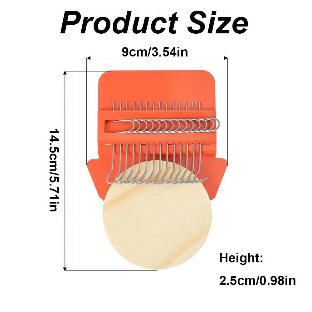 Mini Wooden Loom Darning Knitting Machine Small Weaving Frame Darning Machine For Mending Clothes and Jeans DIY Sewing Portable