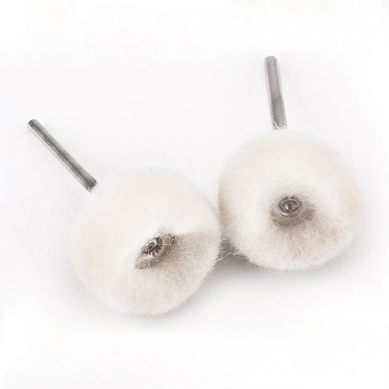 

5Pcs Felt Grinding Sanding Head Abrasive Buffing Wheel 3mm Shank Cotton Thread Polishing mini Brush for Dremel Dril Jade