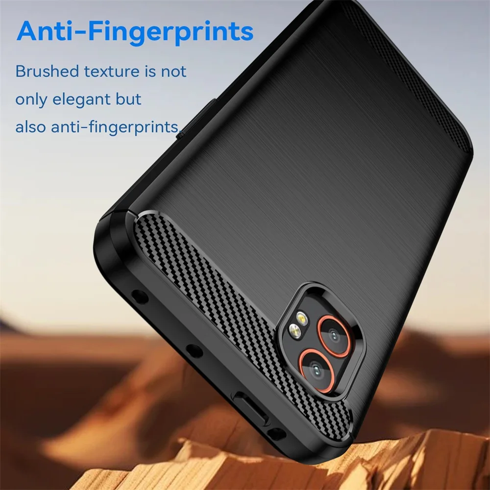 Carbon Brushed Rugged Armor TPU Soft Case
