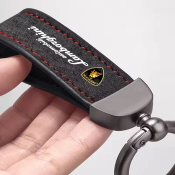 Portachiavi in Pelle con Accessorio in Microfibra per Lamborghini LP570 LP610 Urus LP700 LP770 Gallardo Aventador