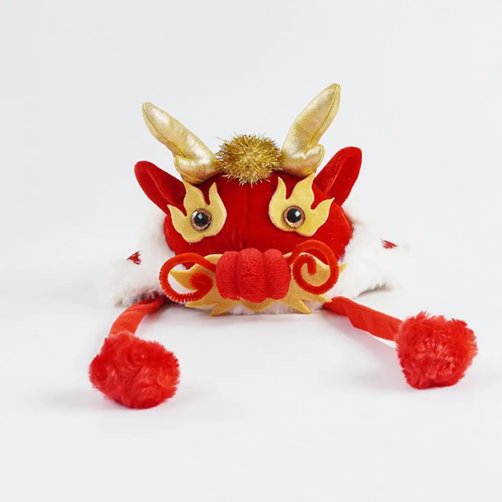 

Adjustable Pet Hat Adjustable Cartoon Dragon Pet Hat for Festive Holiday Dress-up Warm Cute Costume for Cats Dogs Bright Colored