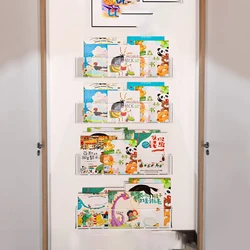 Acrylic Children's Wall-Mounted Picture Book Display & Storage Stand (4PCS)