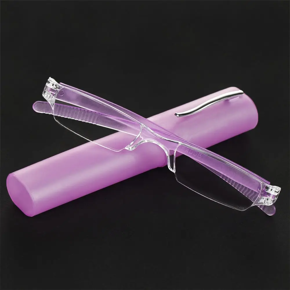 Sleek Metal Frame Ultra-Thin Unisex Reading Glasses with Portable Case