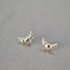New Mini Croissant Stud Earrings For Women Cute Bread Earrings Classic Fine Jewelry Gift 3
