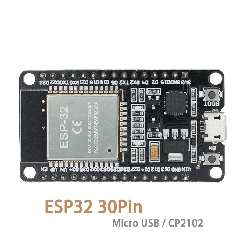 ตัวเลือกสินค้า บอร์ดพัฒนา ESP32 30PIN WiFi + Bluetooth สำหรับโปรเจกต์อัจฉริยะ