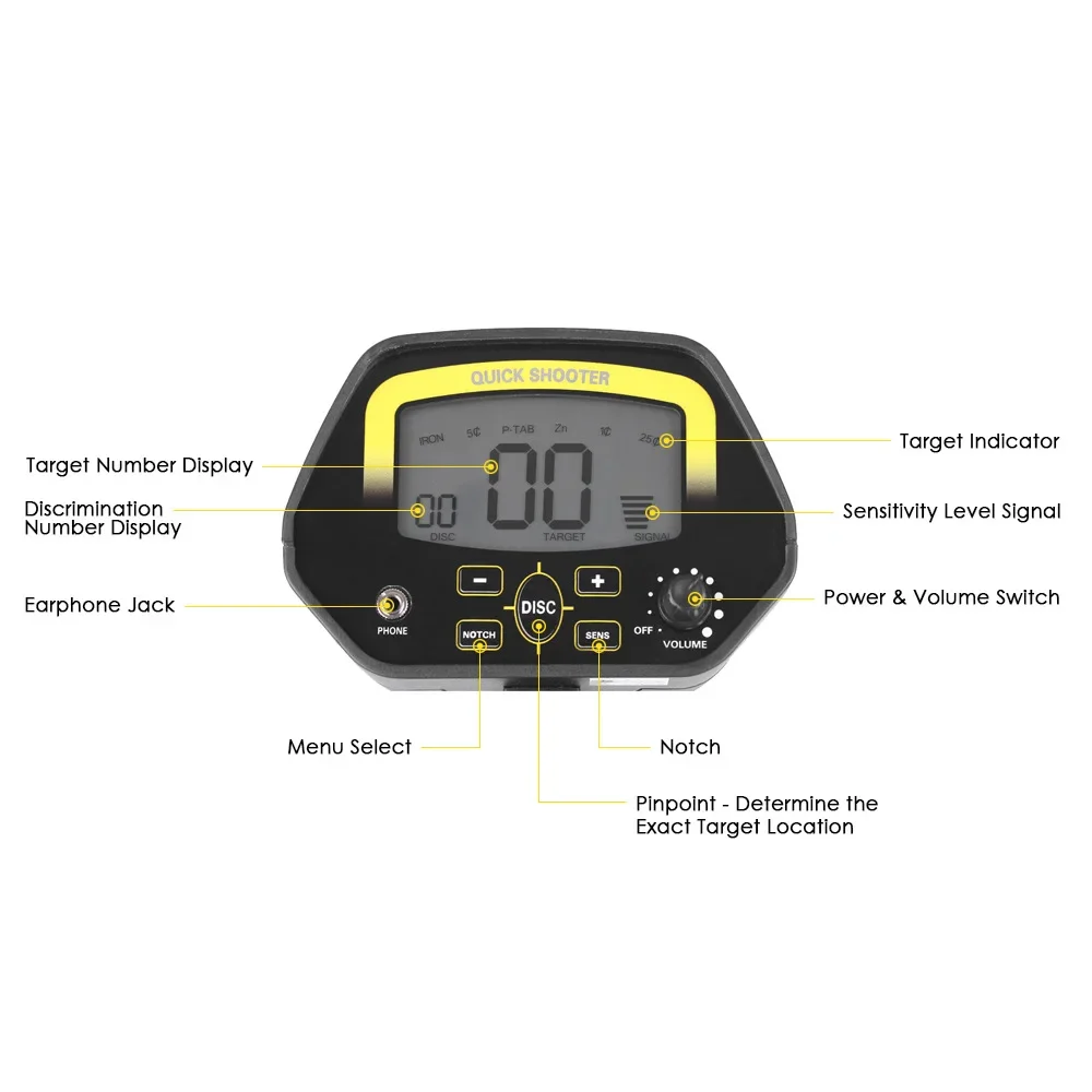 MD-4060 Metal Detector Professional Underground Gold Detectors Pinpointer Detecting Jewelry Treasure Hunter High Sensitivity